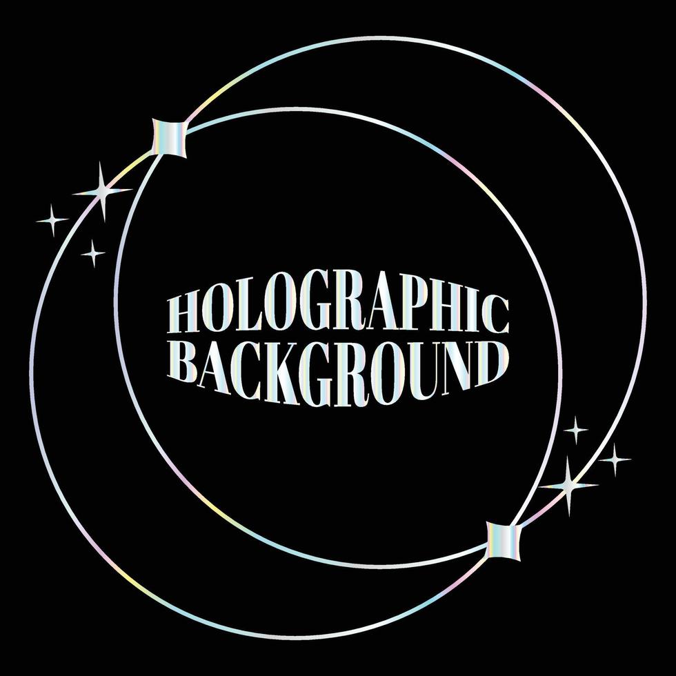 fond holographique conception de vecteurs mignons fond hologramme vecteur
