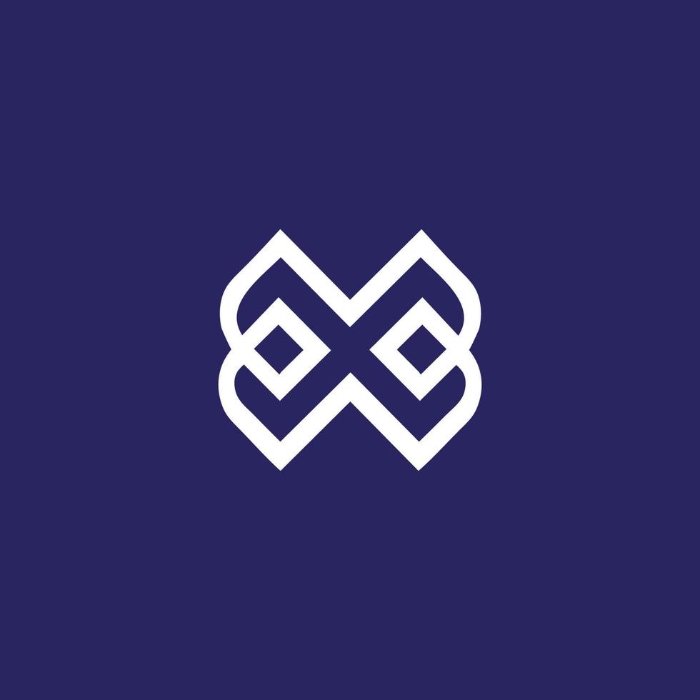 x création de logo minimale vecteur