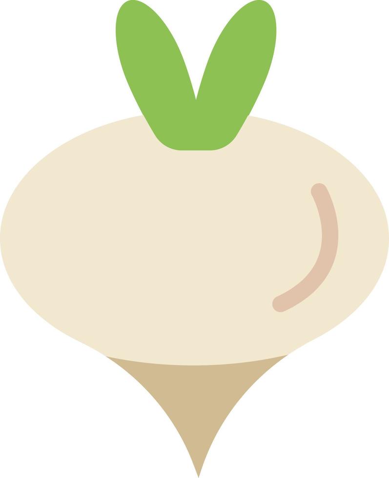 nourriture navet légume printemps plat couleur icône vecteur icône modèle de bannière