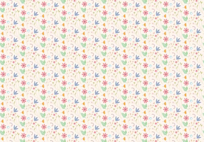 Motif floral pastel vecteur