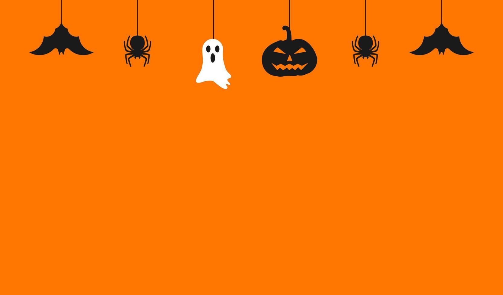 illustration de fond halloween effrayant vecteur