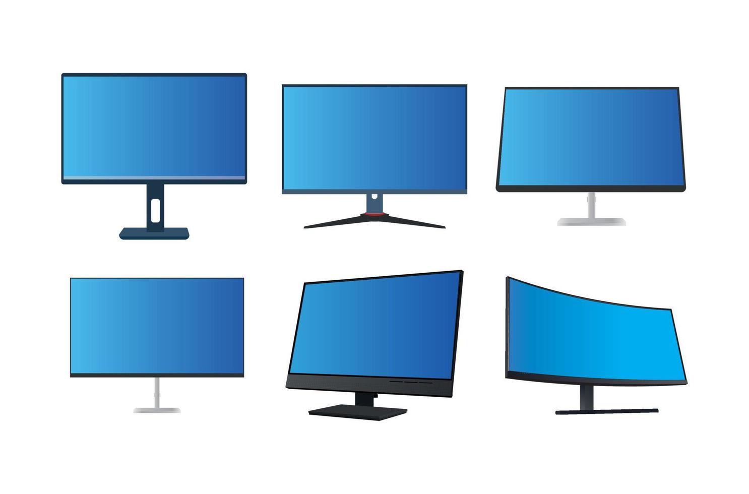 illustration vectorielle de moniteur d'ordinateur vecteur