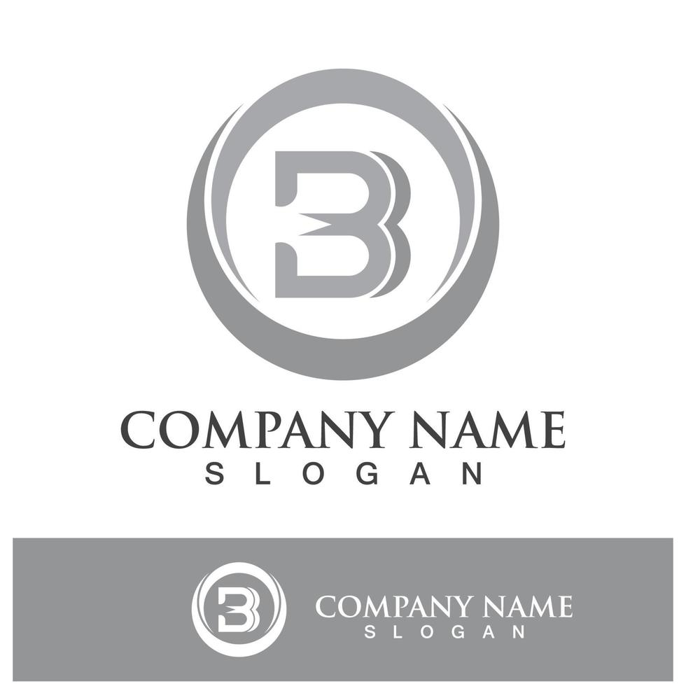 création de logo créatif lettre b vecteur