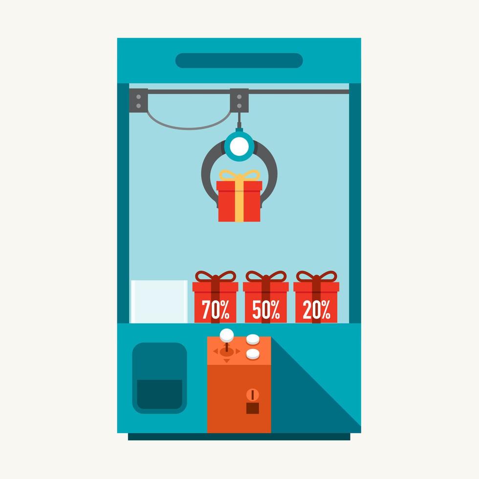 joyeux nouvel an et joyeux jeu de griffes de noël avec conception de modèle de boîte cadeau. idée créative shopping vente remise concept illustration vectorielle. vecteur