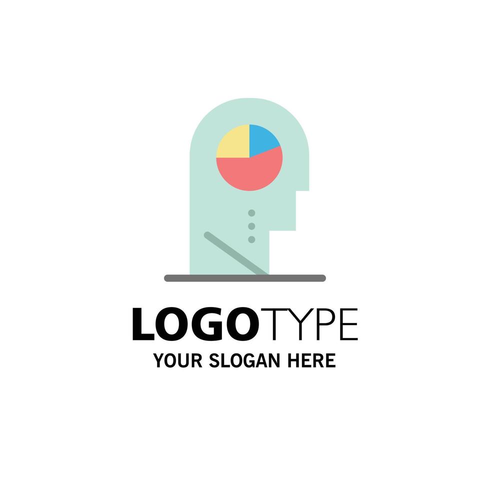 profil humain homme chapeau entreprise logo modèle plat couleur vecteur