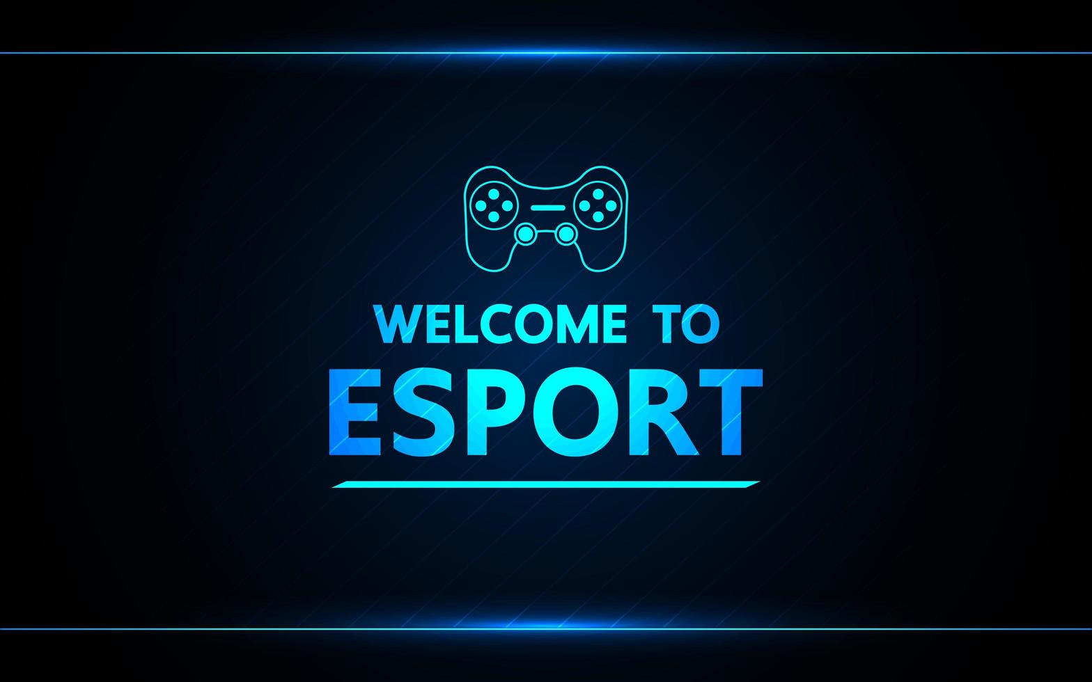 bienvenue dans la conception de jeux de technologie e-sport vecteur