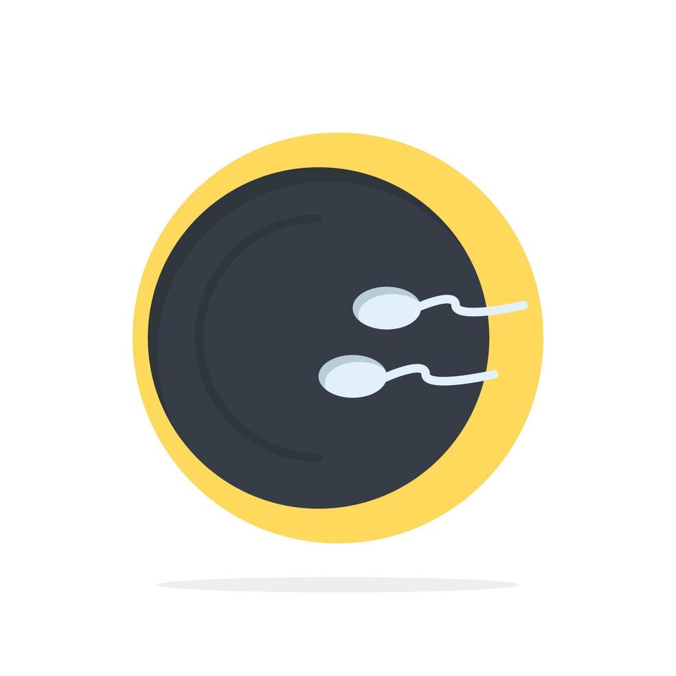 processus médical reproduction médecine abstrait cercle fond plat couleur icône vecteur