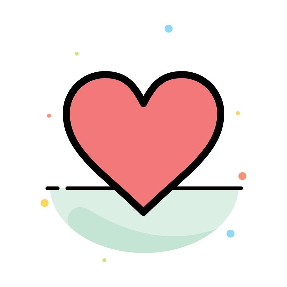 amour interface instagram comme modèle d'icône de couleur plate abstraite vecteur