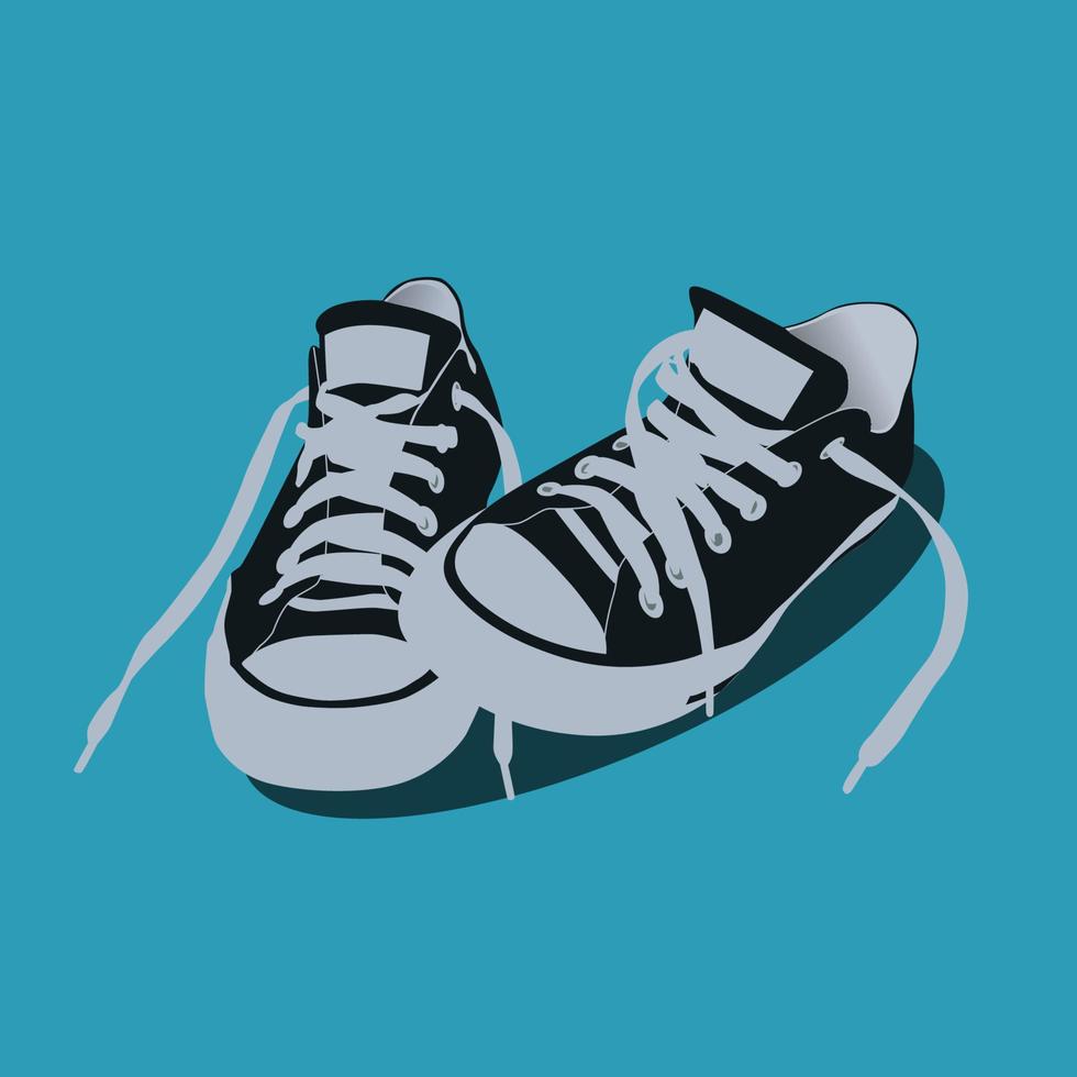 un art vectoriel minimaliste de chaussure