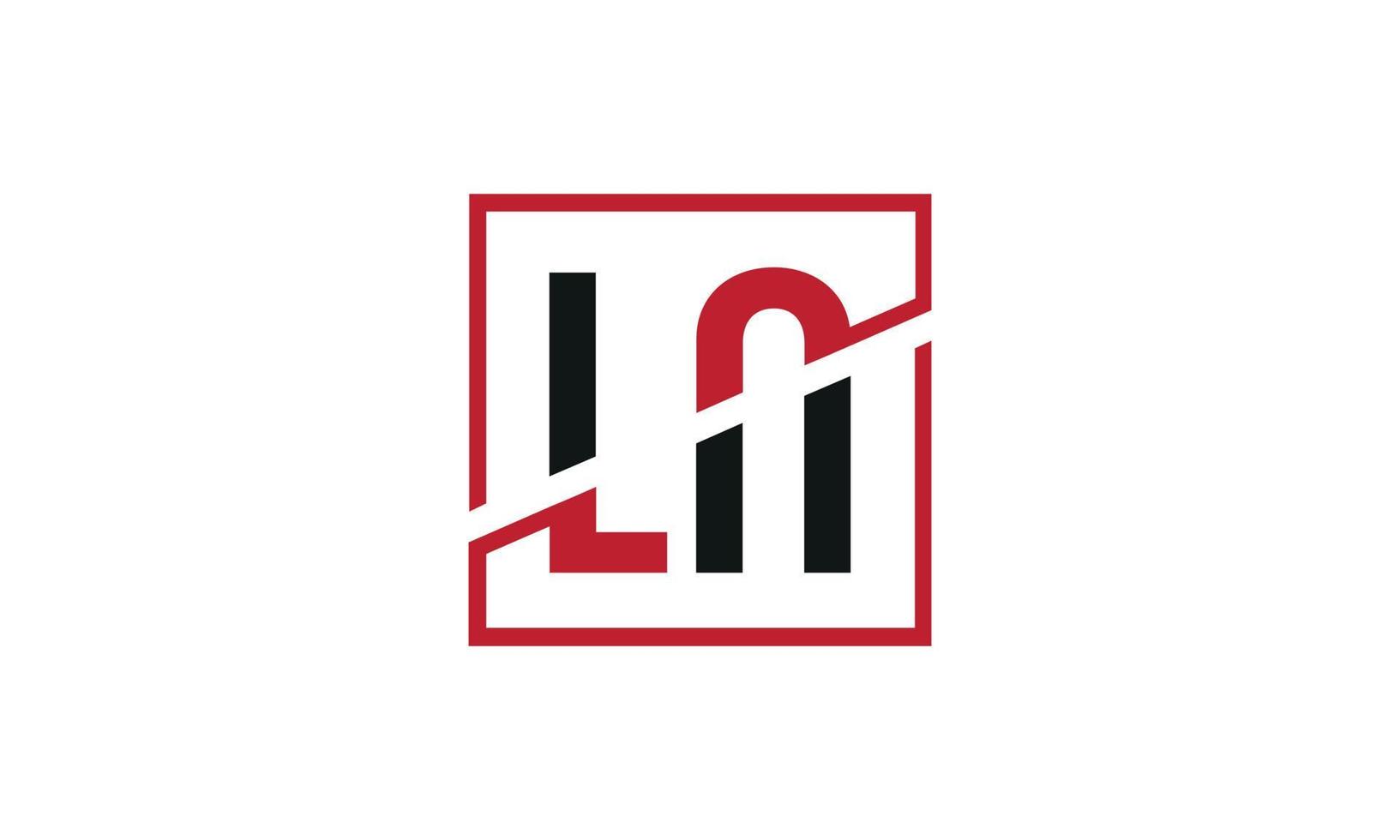 lettre ln logo pro fichier vectoriel vecteur pro
