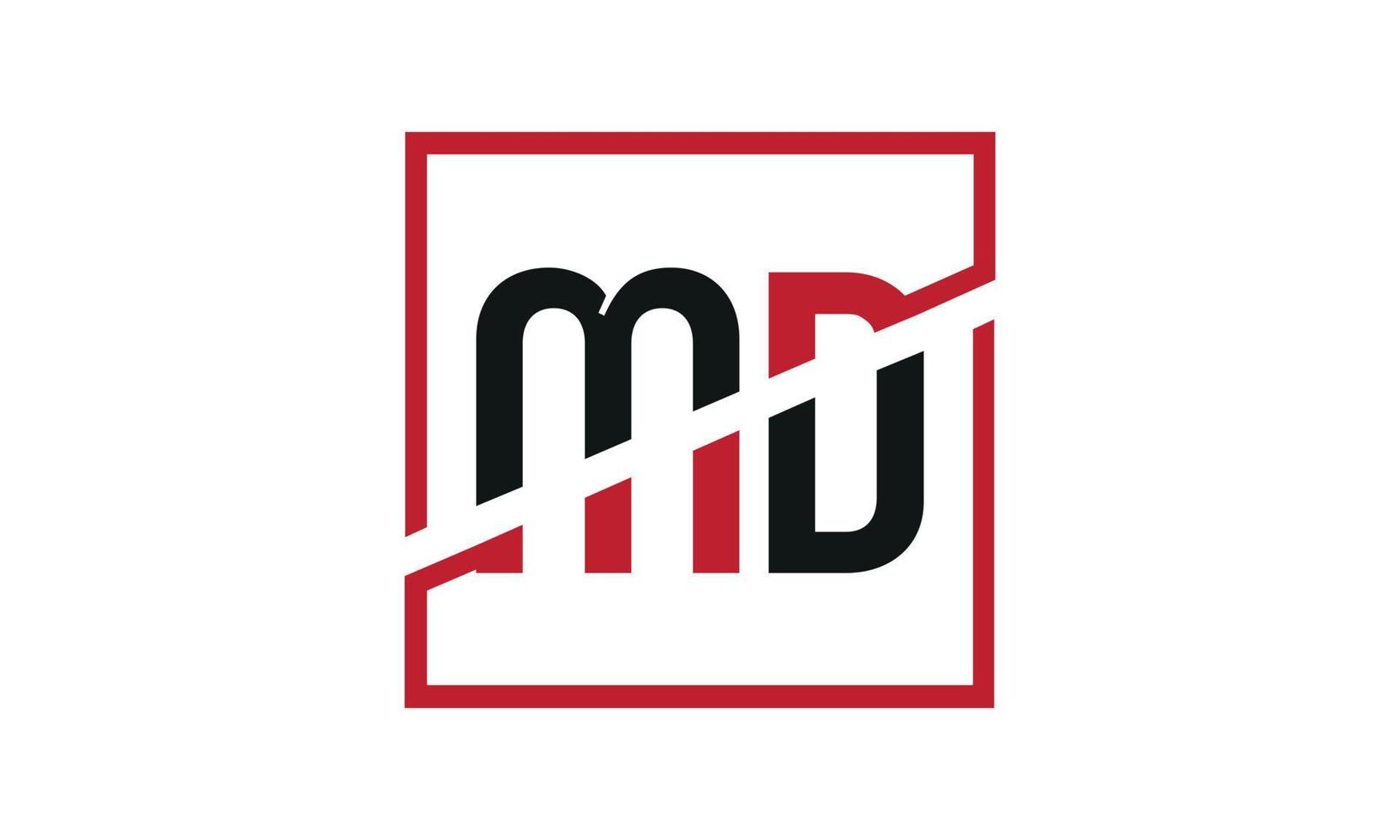 lettre md logo pro fichier vectoriel vecteur pro