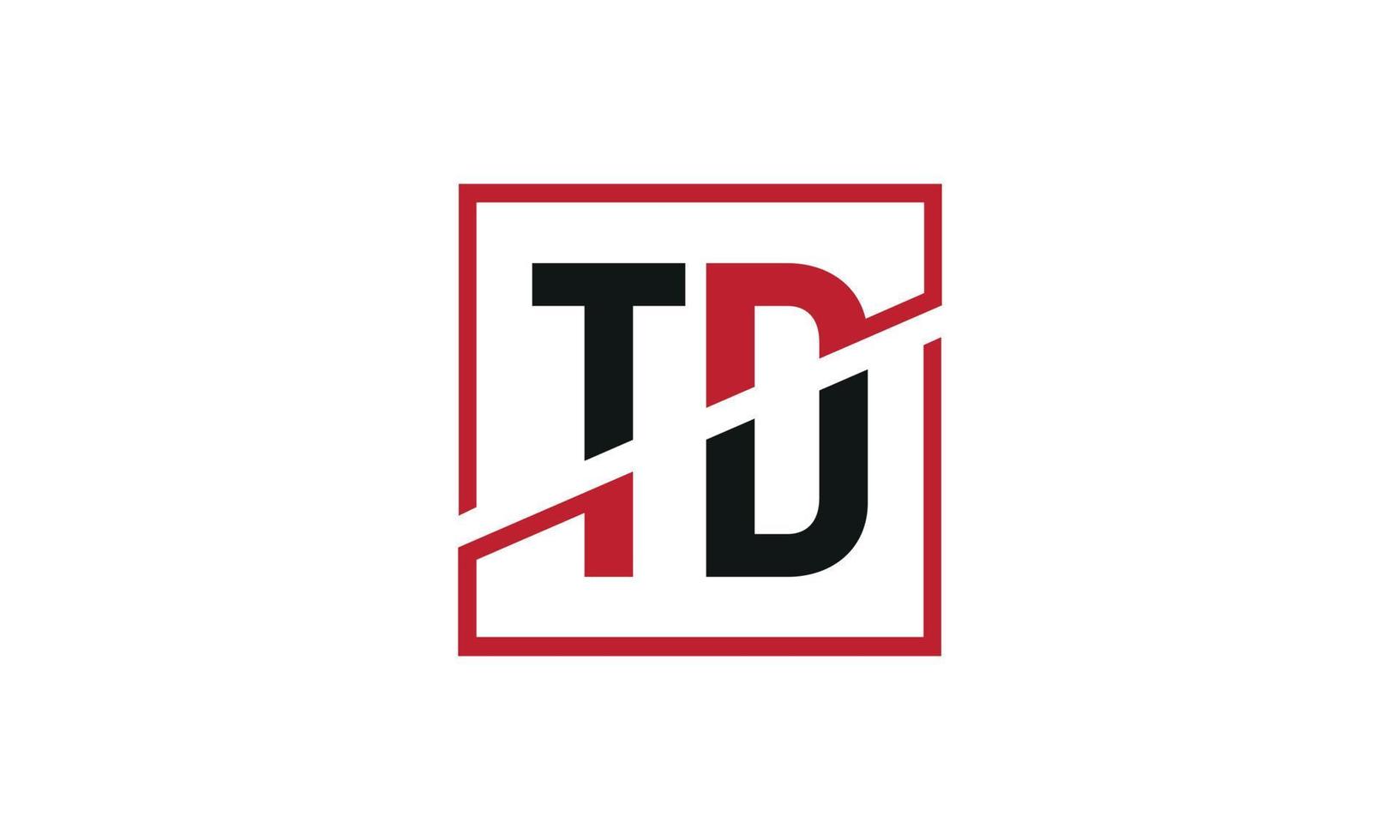 lettre td logo pro fichier vectoriel vecteur pro