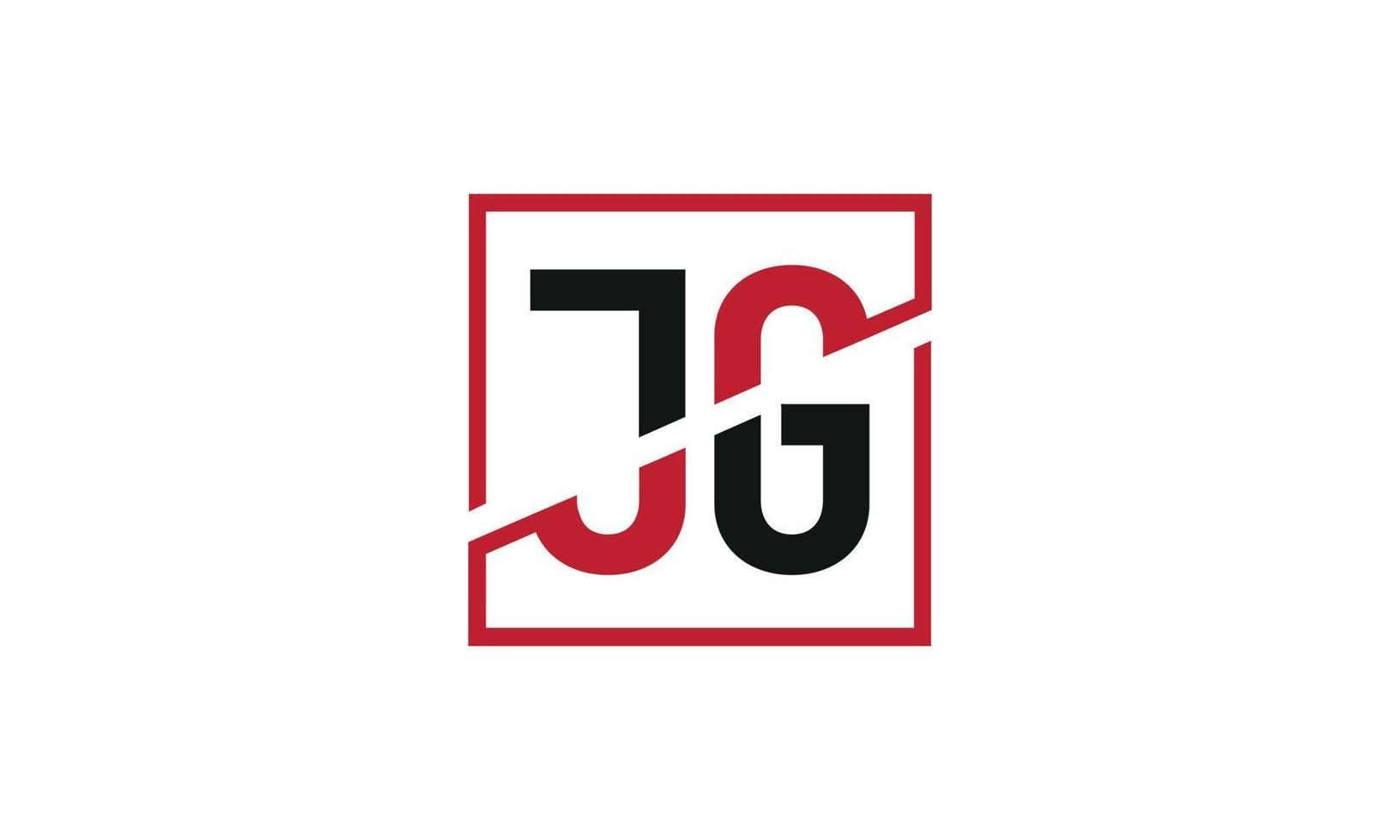 lettre jg logo pro fichier vectoriel vecteur pro