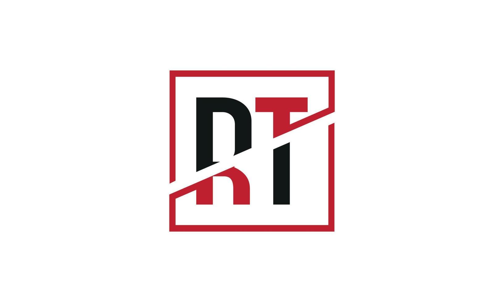 lettre rt logo pro fichier vectoriel vecteur pro