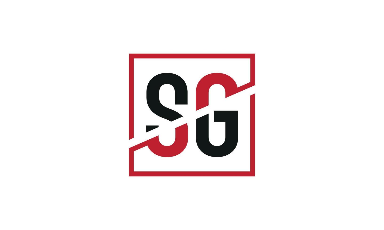 lettre sg logo pro fichier vectoriel vecteur pro