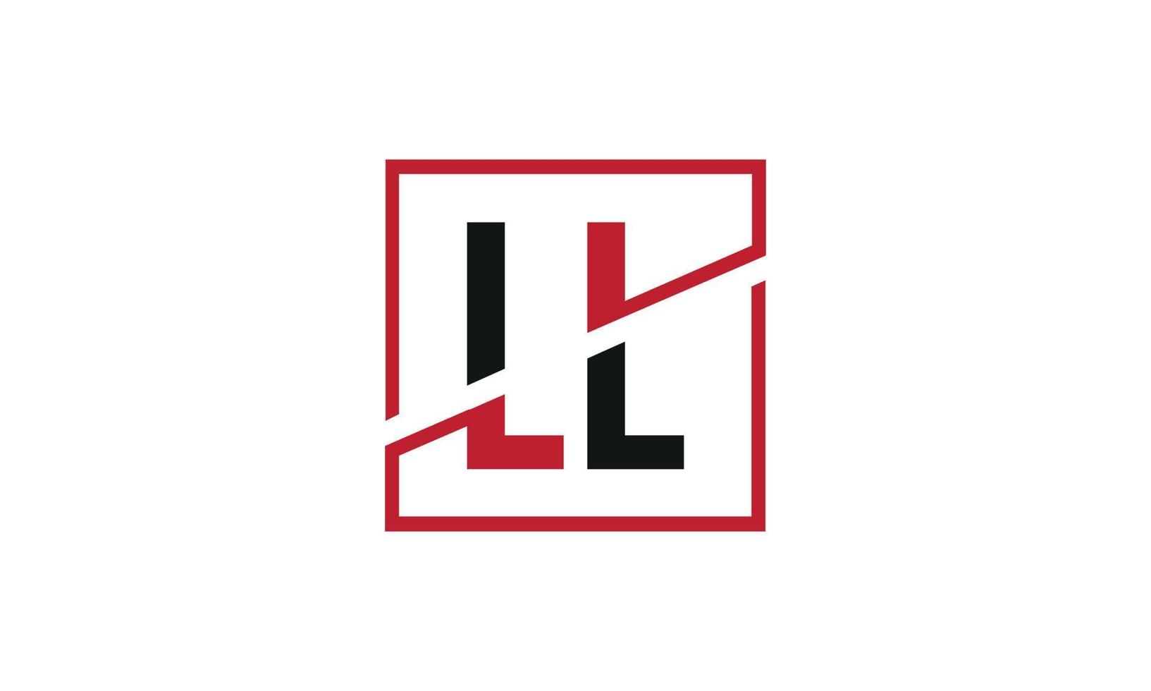 lettre ll logo pro fichier vectoriel vecteur pro