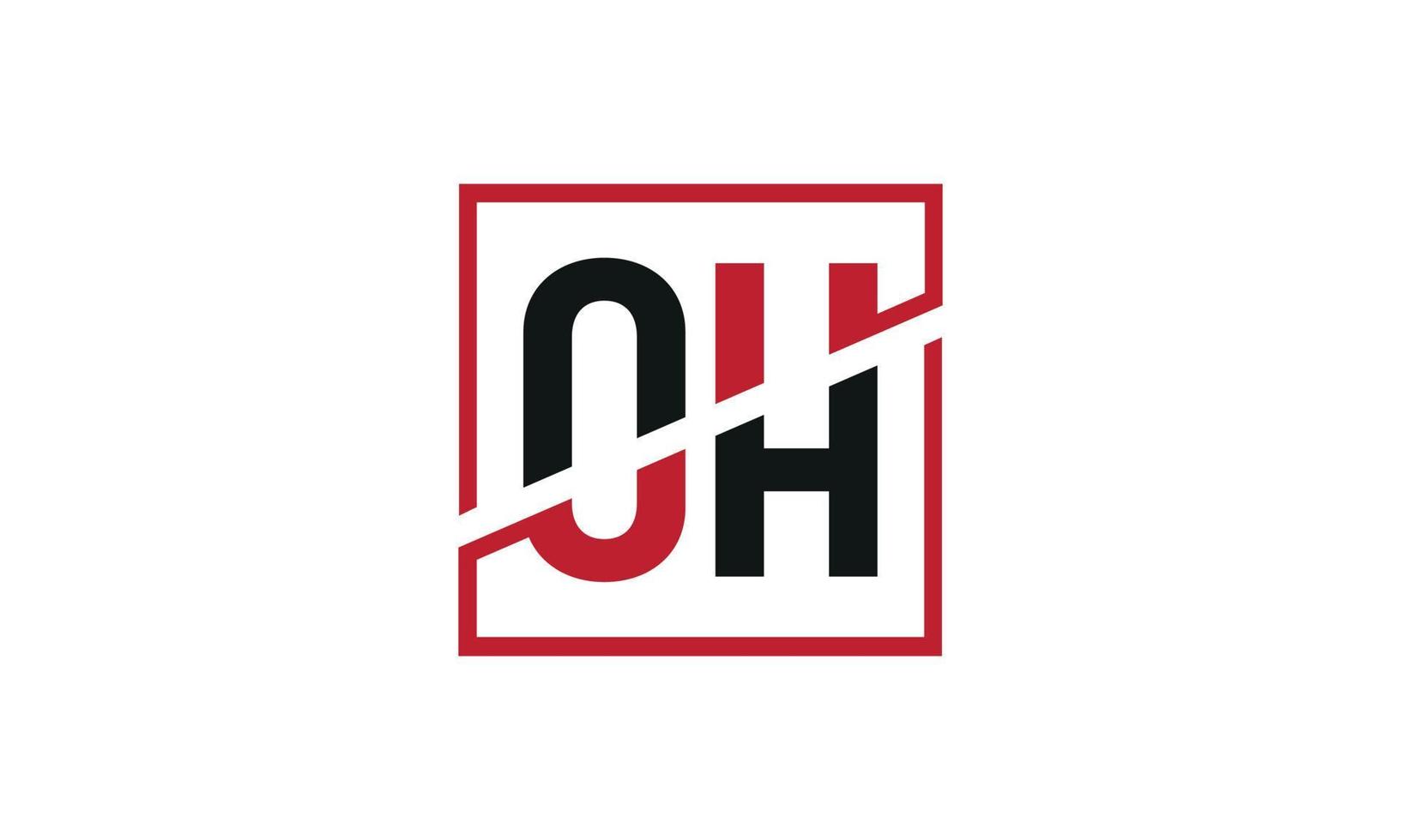 lettre oh logo pro fichier vectoriel vecteur pro