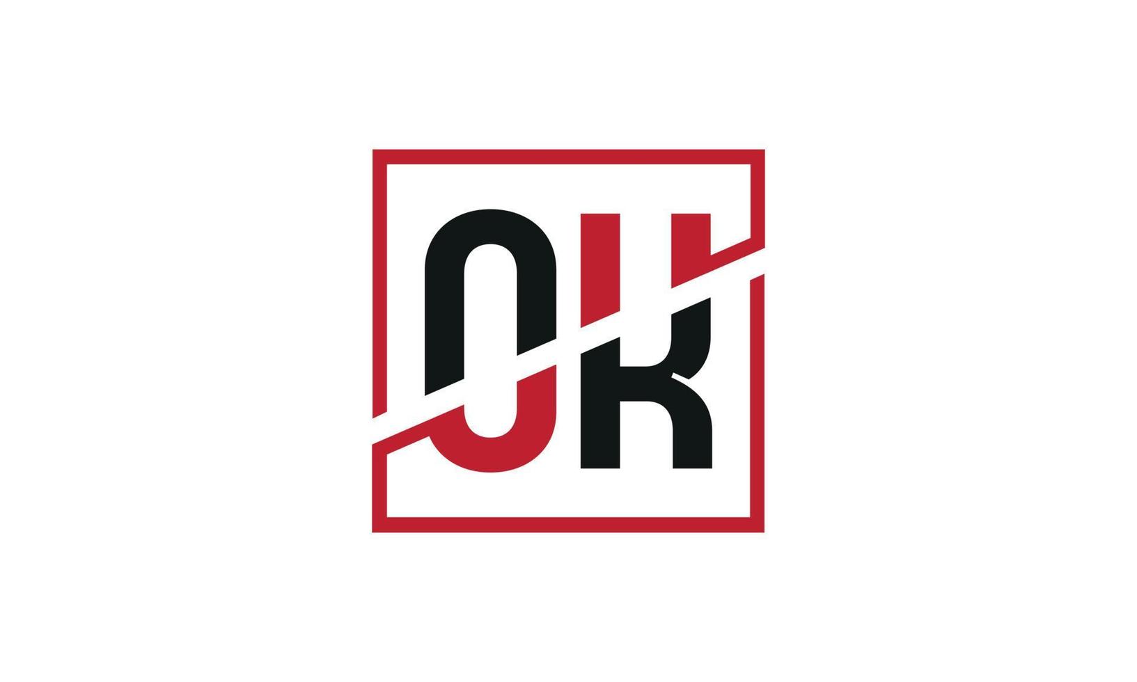 lettre ok logo pro fichier vectoriel vecteur pro