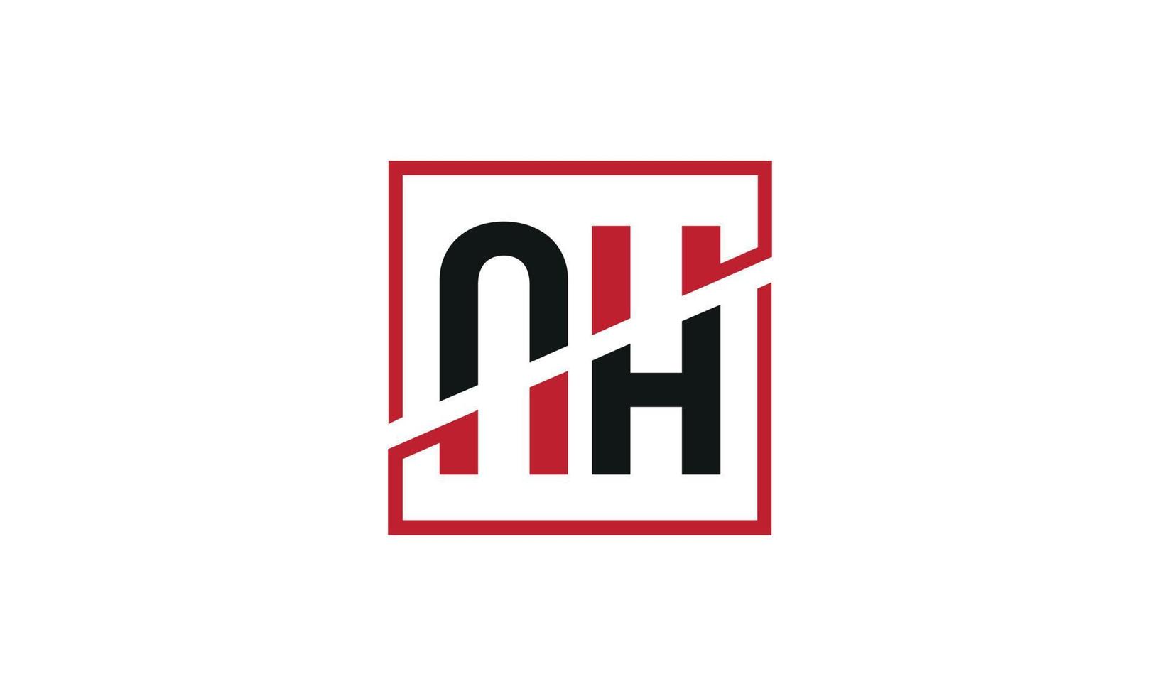 lettre nh logo pro fichier vectoriel vecteur pro