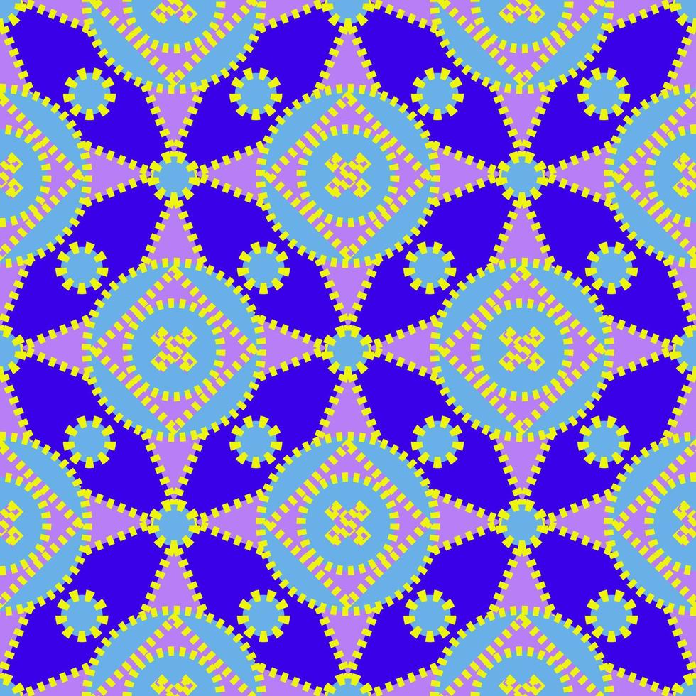 motif abstrait géométrique sans soudure avec des formes colorées. illustration vectorielle vecteur