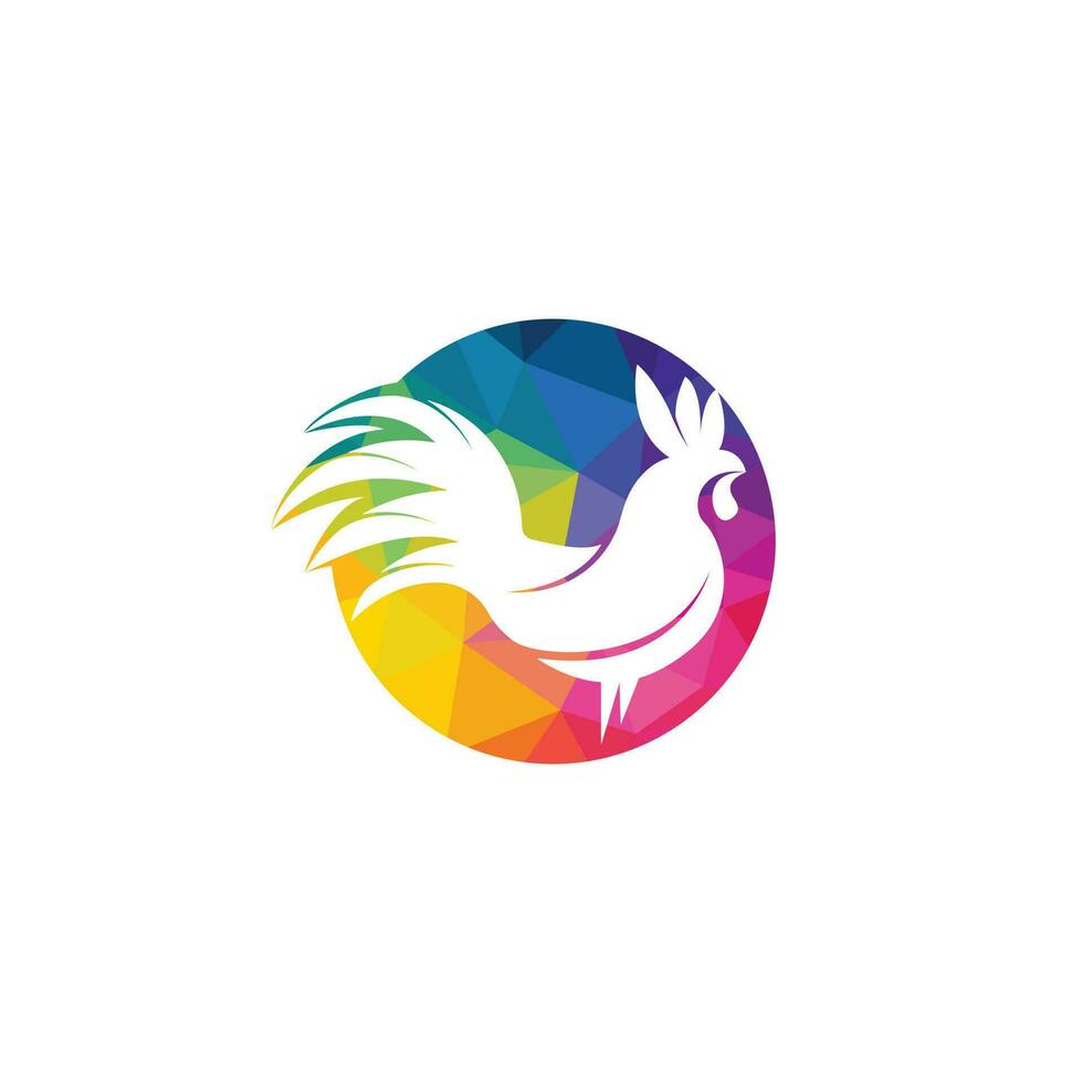 création de logo vectoriel coq.