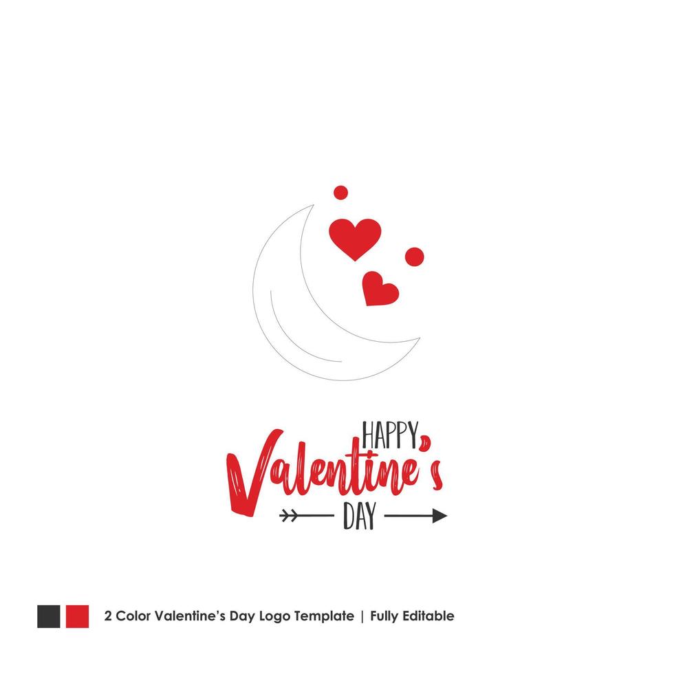 fond de lettrage de vecteur de carte happy valentines day