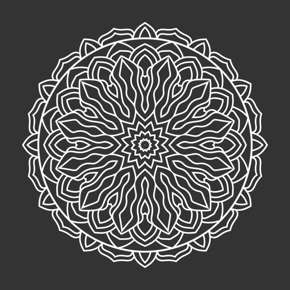 dessins décoratifs de mandala pour livre de coloriage vecteur