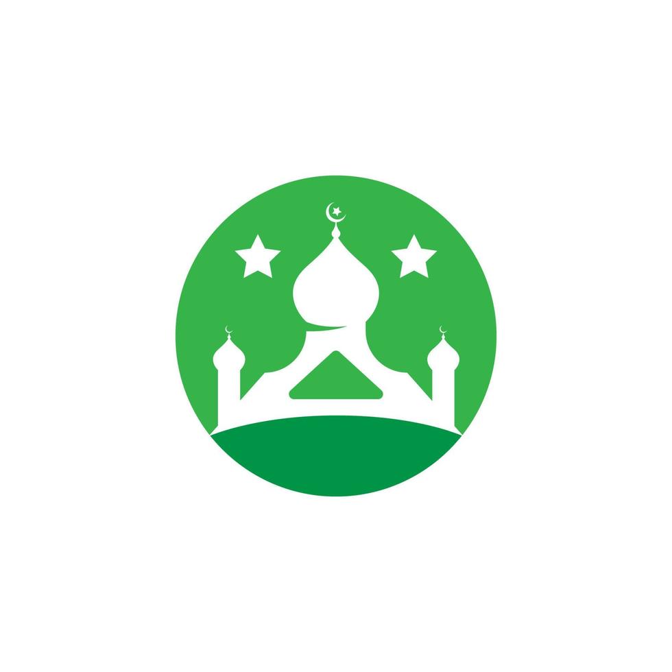 logo islamique, mosquée vecteur