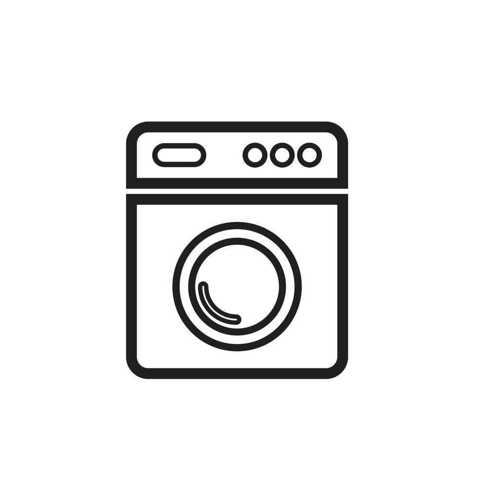 icône de machine à laver vecteur