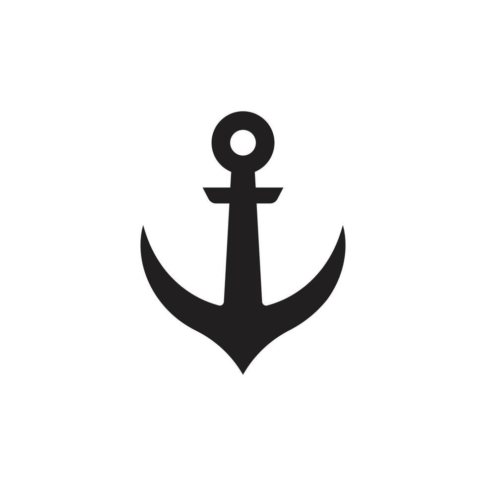 logo d'icône d'ancre vecteur