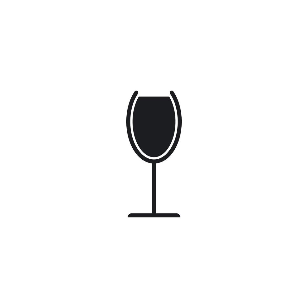 icône de verre de vin vecteur