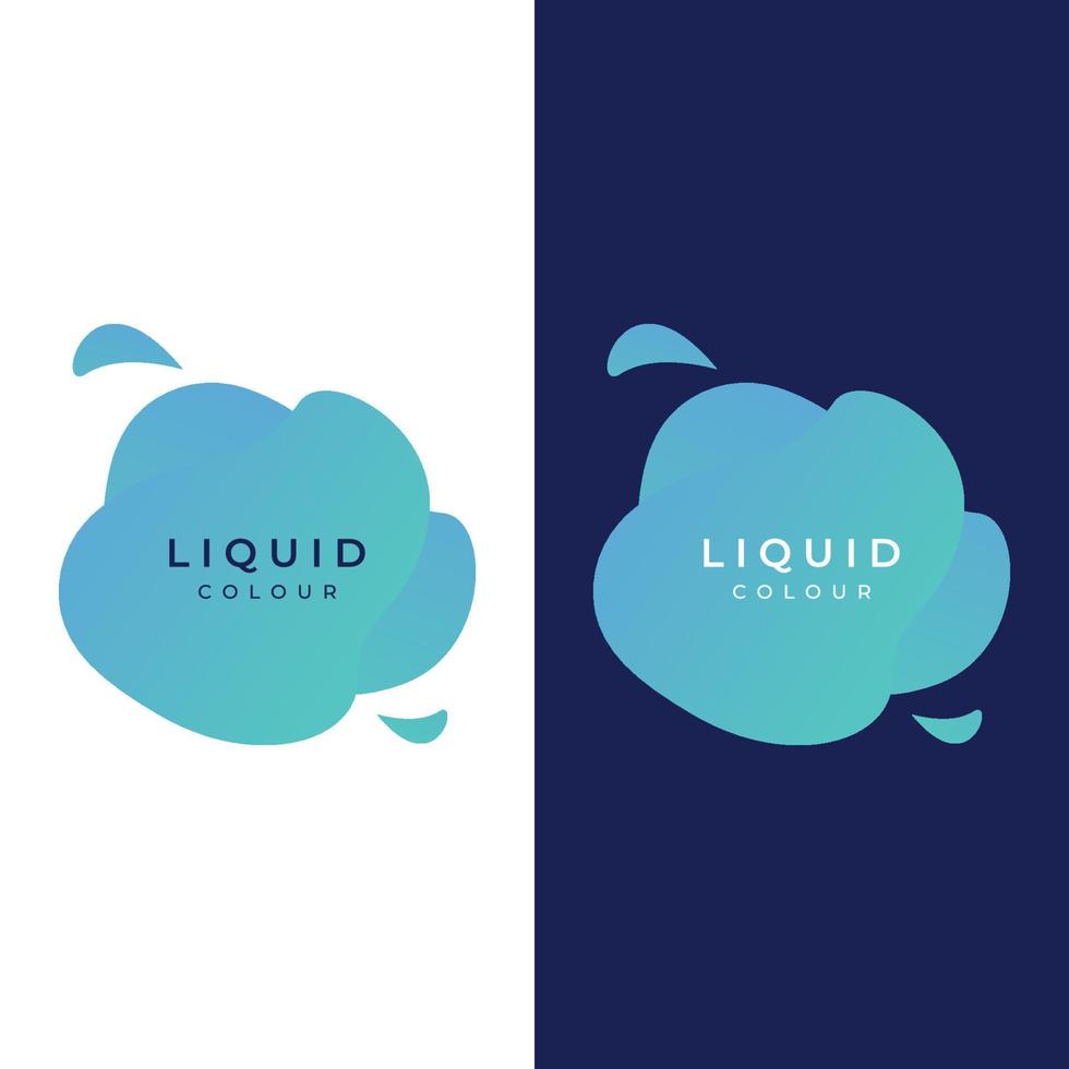modèle de logo de conception créative élément de splash fluide géométrique coloré abstrait moderne. logos pour entreprises, bannières, étiquettes, affiches et pancartes. vecteur