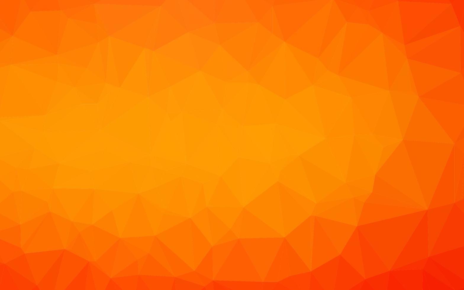 modèle de mosaïque triangle vecteur orange clair.