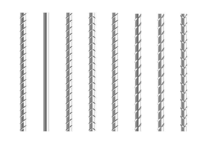 Barre d'armature vecteur