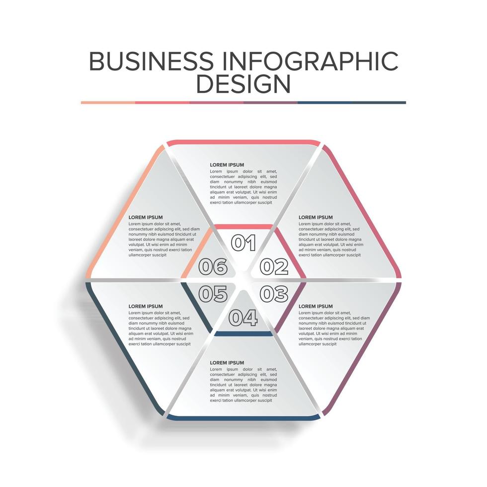 présentation de modèle de conception d'infographie d'entreprise élégante vecteur