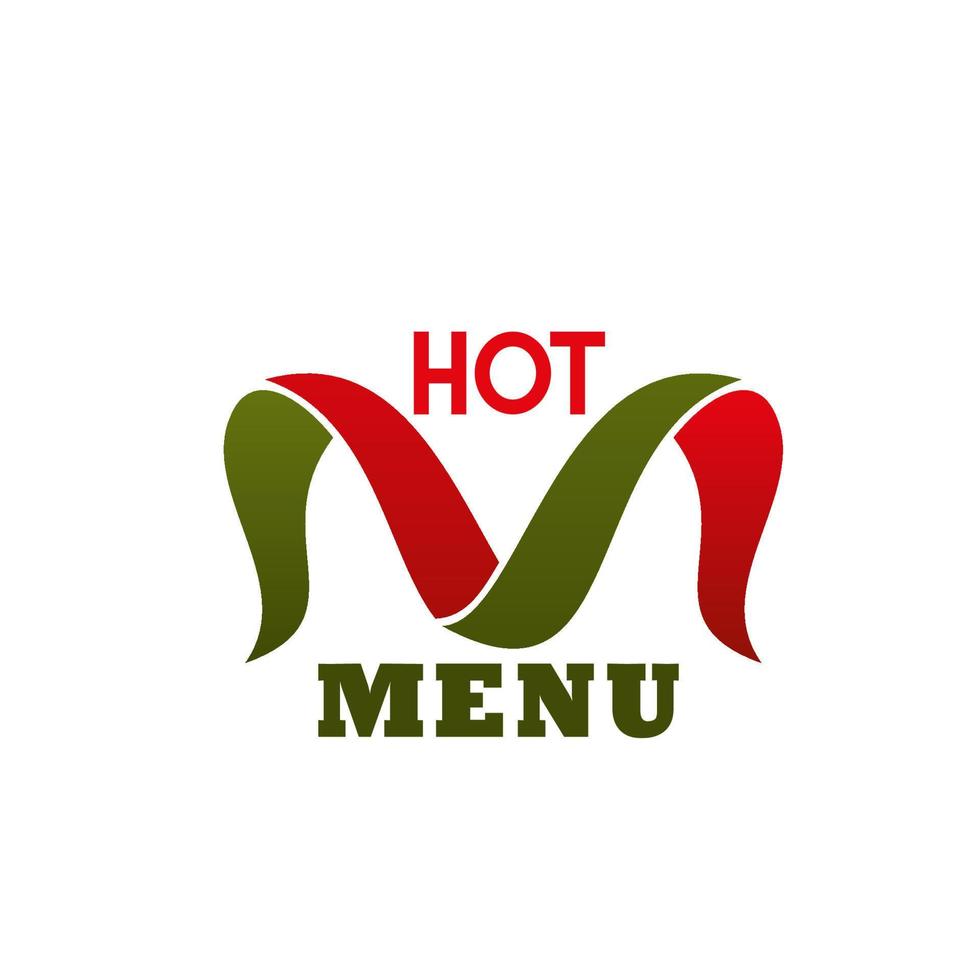 menu chaud de logo vectoriel