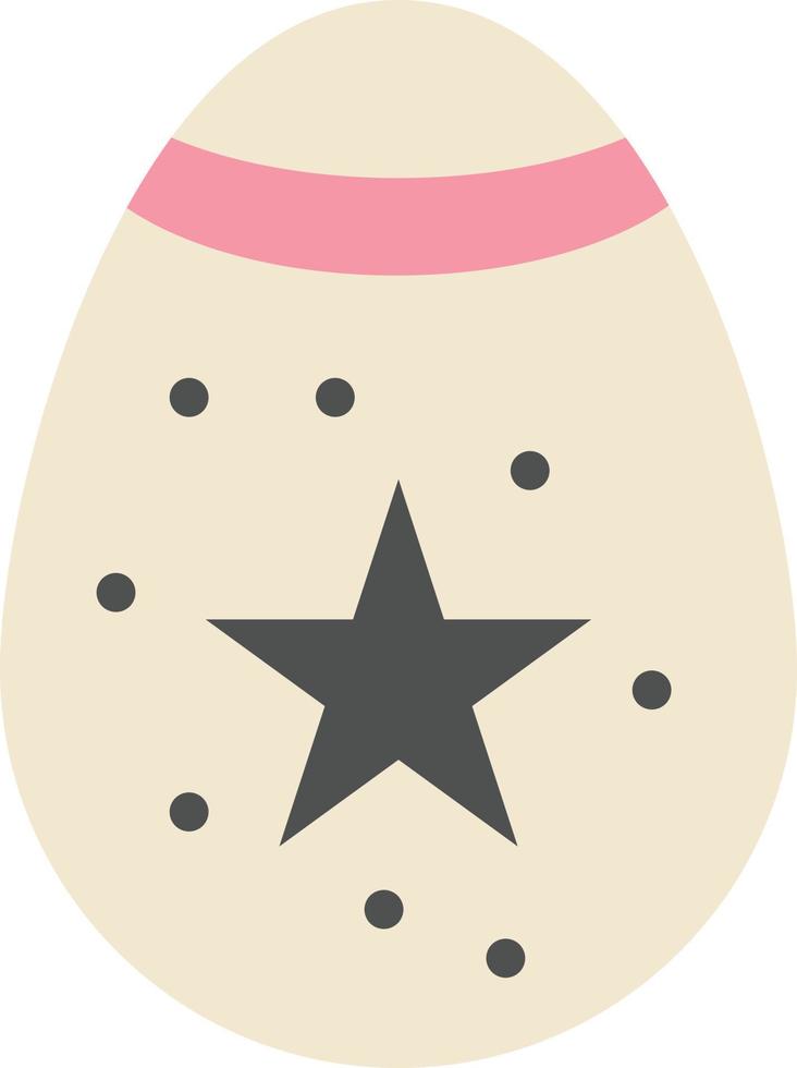 décoration d'oiseau oeuf de pâques plat couleur icône vecteur icône modèle de bannière