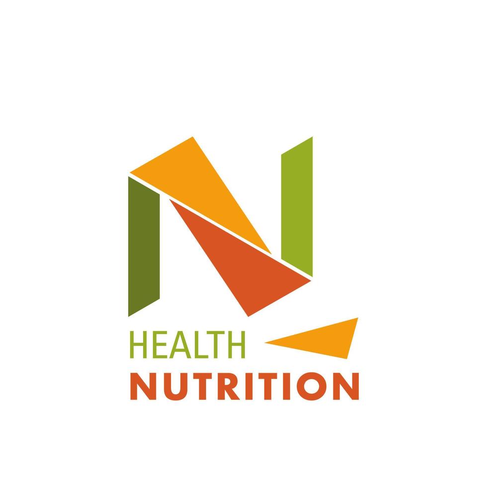 logo pour une entreprise de nutrition santé vecteur