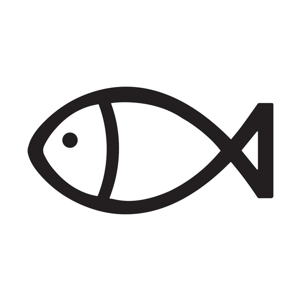 icône de poisson et logo de poisson vecteur