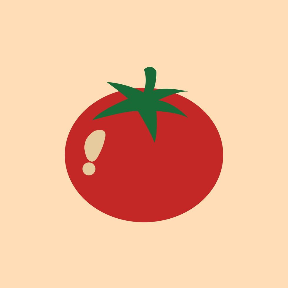 illustration vectorielle isolée de tomates fraîches. types de légumes qui contiennent des vitamines et des nutriments pour la santé du corps vecteur