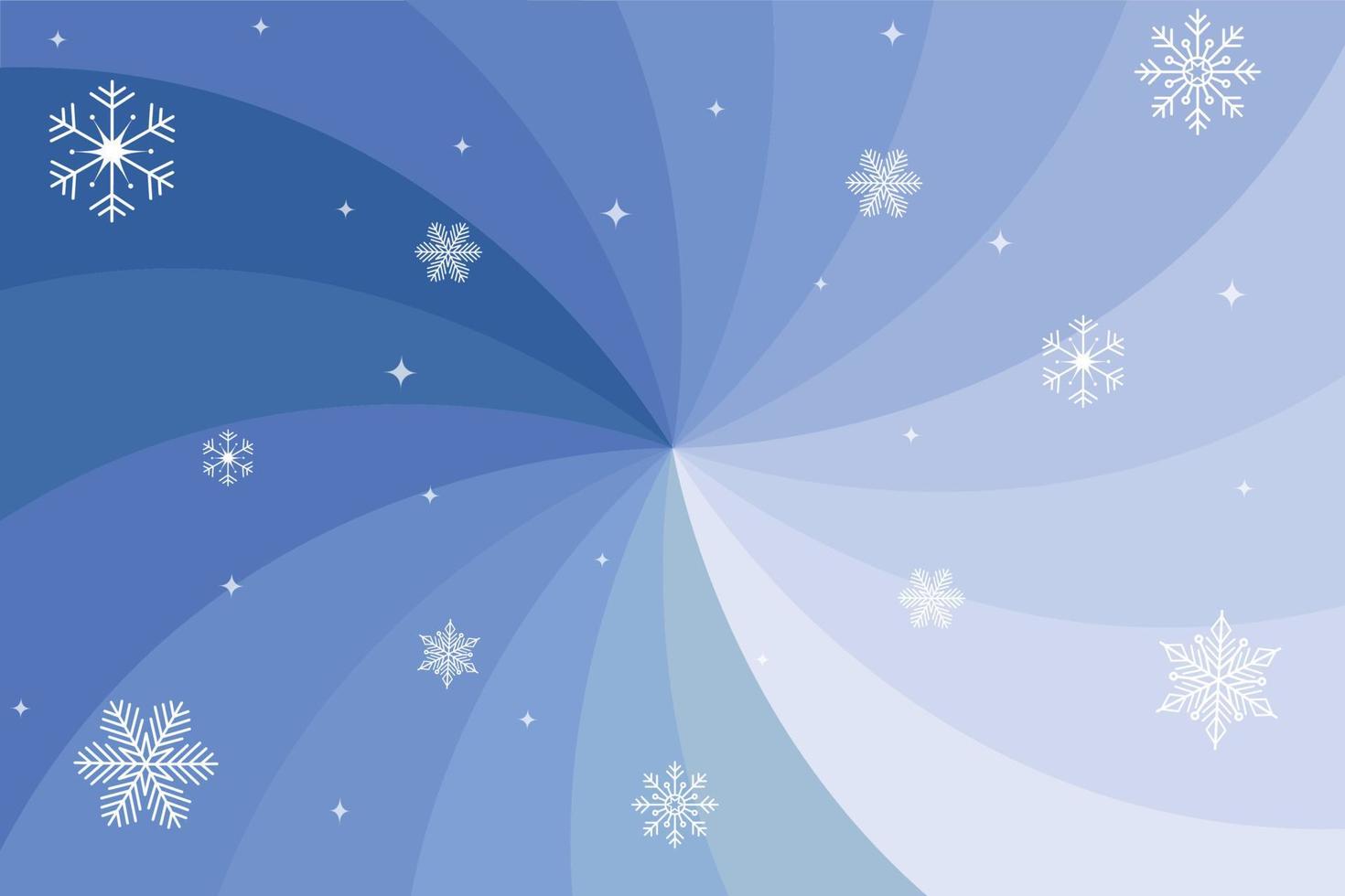 bannière d'hiver de couleur bleue avec des flocons de neige. illustration vectorielle vecteur