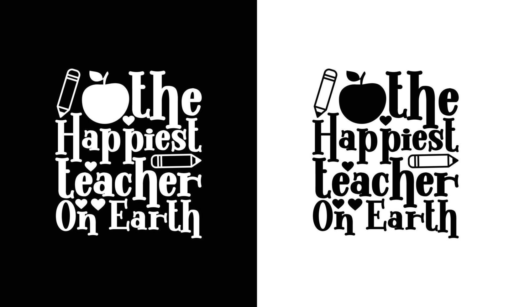 conception de t-shirt de citation de professeur, typographie vecteur