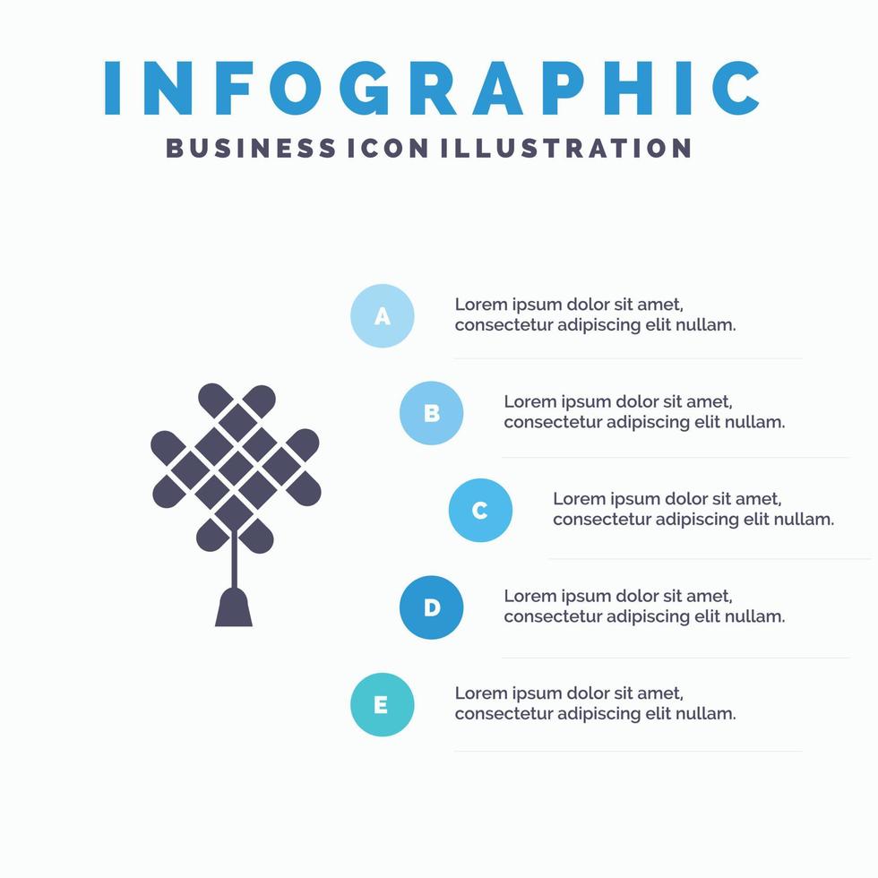 noeud chinois chine décoration chinoise infographie modèle de présentation présentation en 5 étapes vecteur