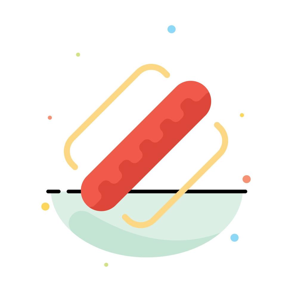modèle d'icône de couleur plate abstraite états de hot-dog américain amérique vecteur