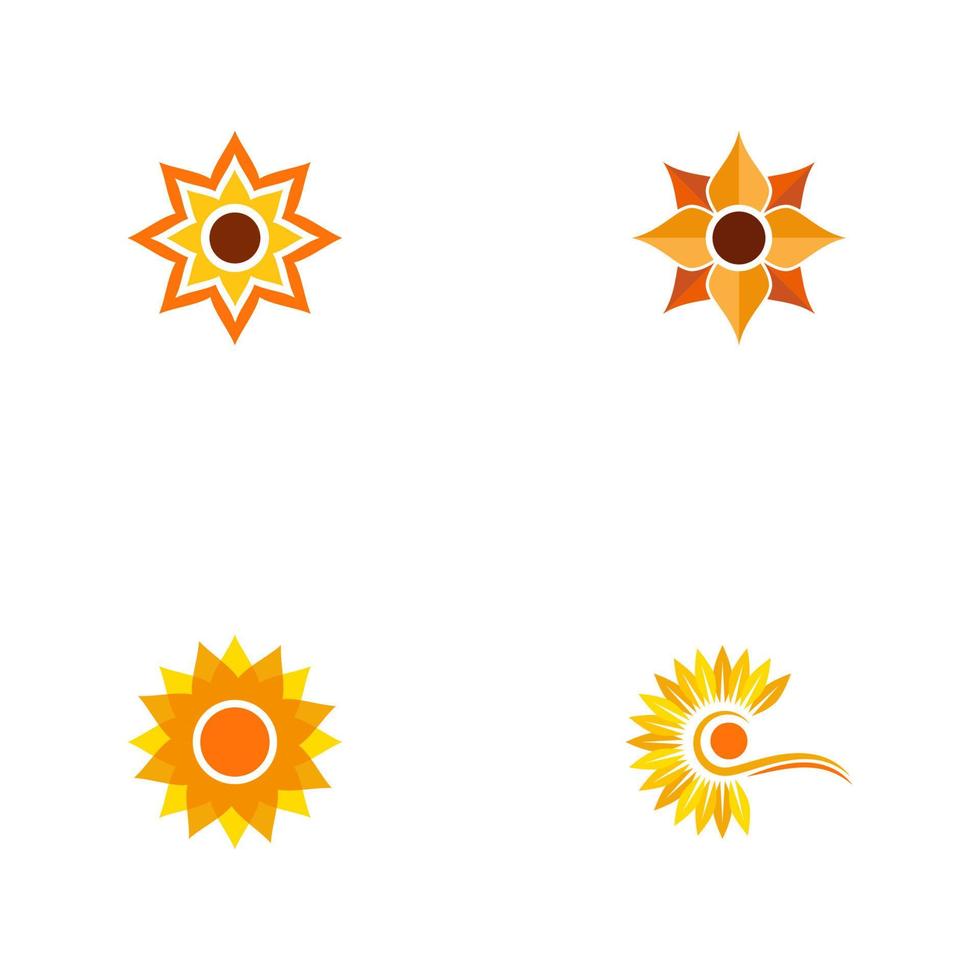 conception d'icône vecteur tournesol