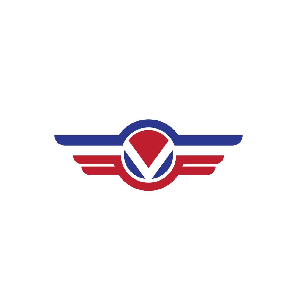 vecteur de modèle de logo de faucon d'aile