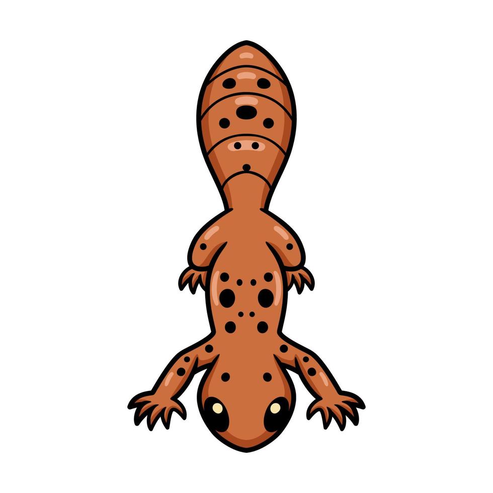 personnage de dessin animé mignon gecko léopard vecteur