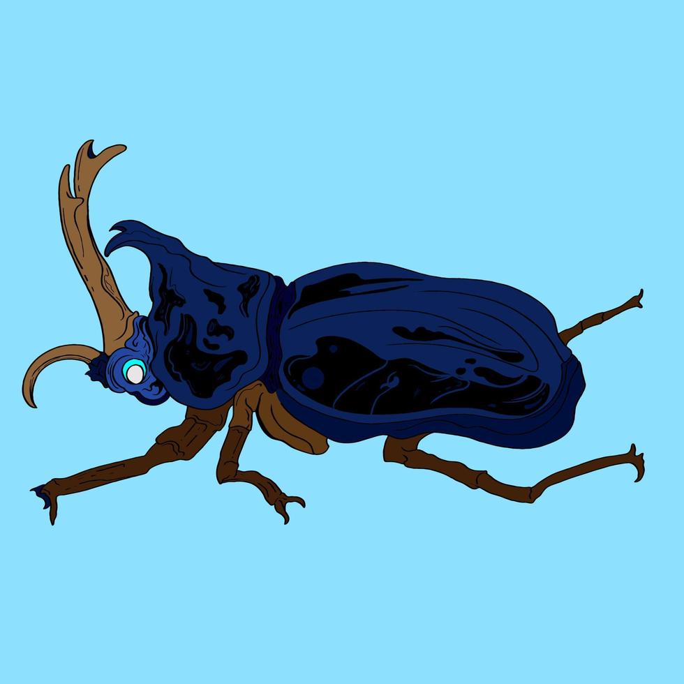 insectes dessin multicolore amusant dessiné à la main. illustration vectorielle stock moderne vecteur
