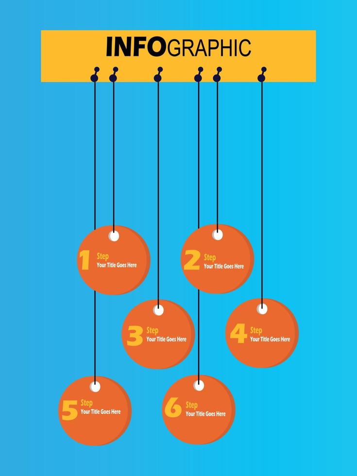 graphique d'informations créatives pour l'information et la diapositive de présentation vecteur