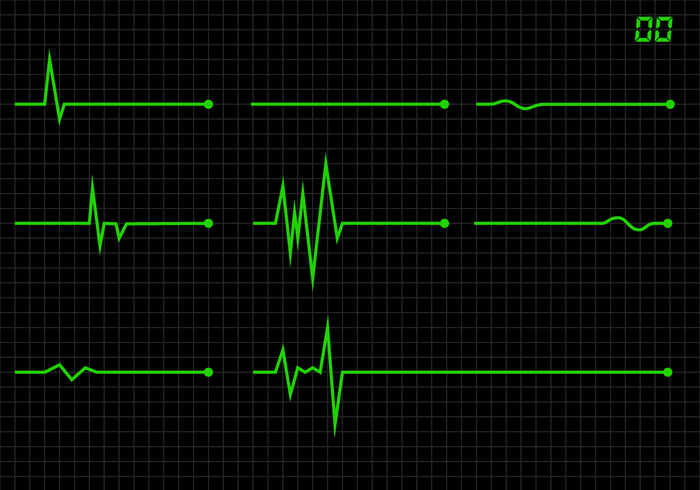 Vecteur flatline gratuit